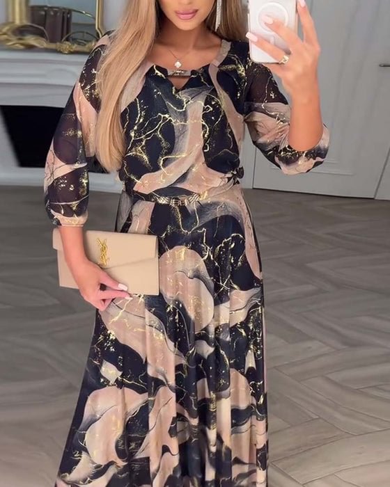 Chavelle | Robe en Chiffon Imprimé