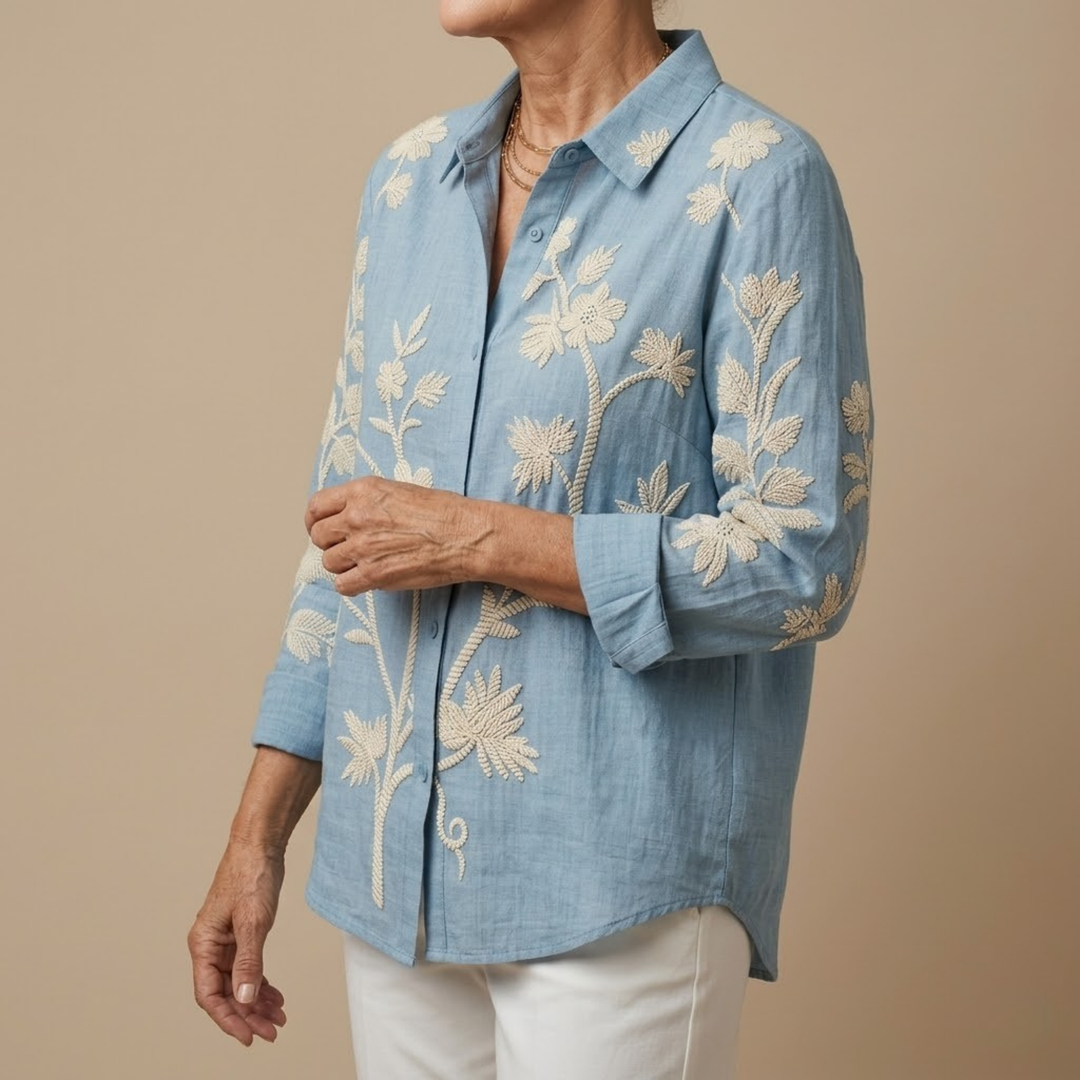 Juliette | Chemise décontractée à imprimé color-block pour femme