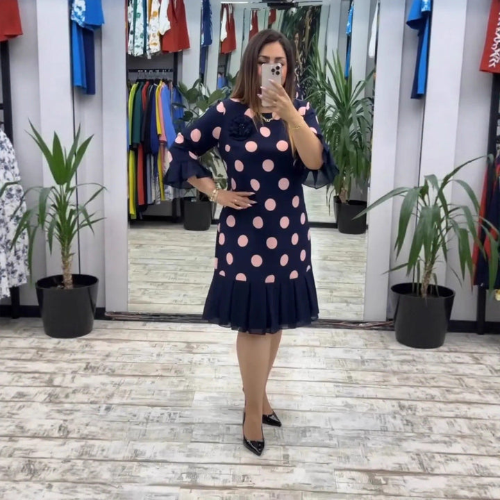 Palerine | Robe à pois plissée