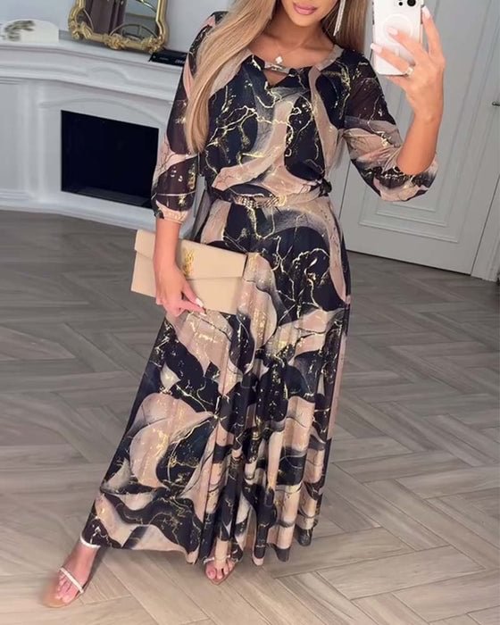 Chavelle | Robe en Chiffon Imprimé