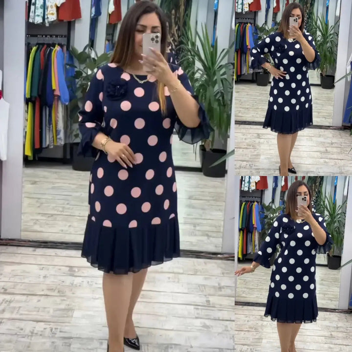 Palerine | Robe à pois plissée