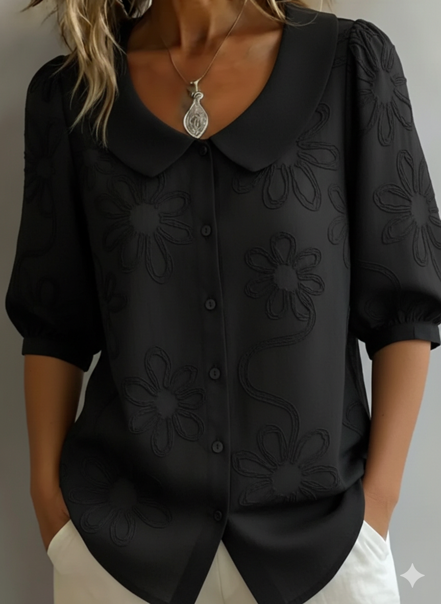 Zélie ™ — Blouse légère florale élégance naturelle