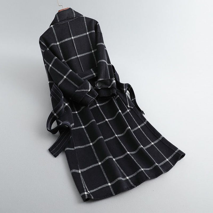 Valeria | Manteau élégant à carreaux en laine