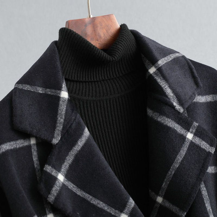 Valeria | Manteau élégant à carreaux en laine