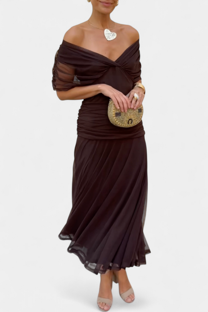 Alondra™ | Robe Longue Florale avec Décolleté en V
