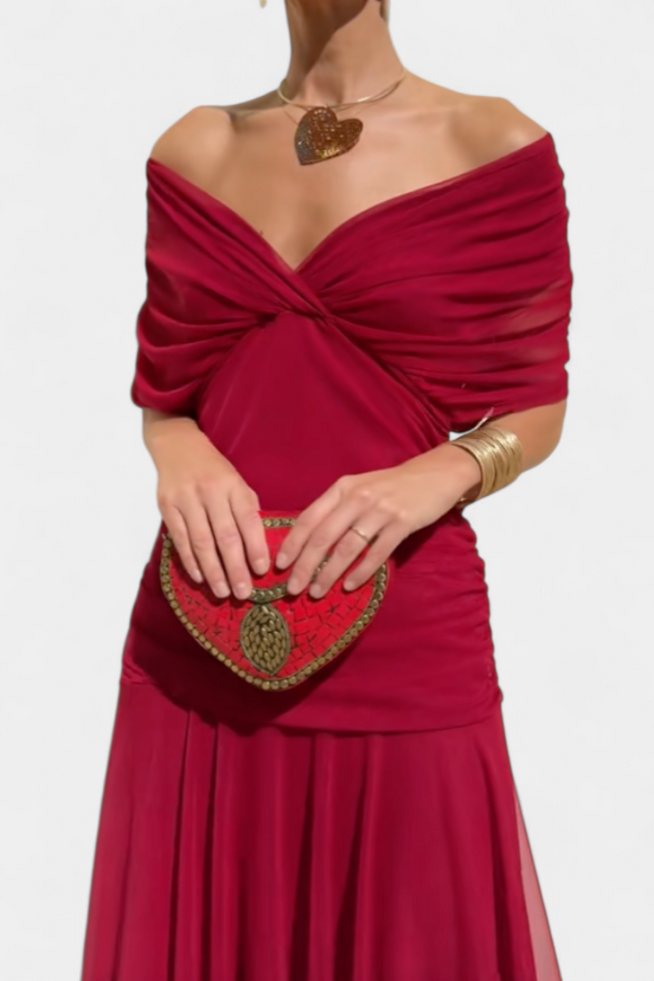 Alondra™ | Robe Longue Florale avec Décolleté en V