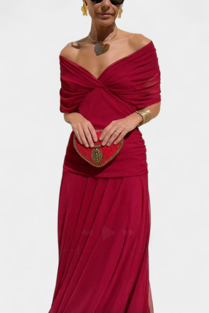 Alondra™ | Robe Longue Florale avec Décolleté en V