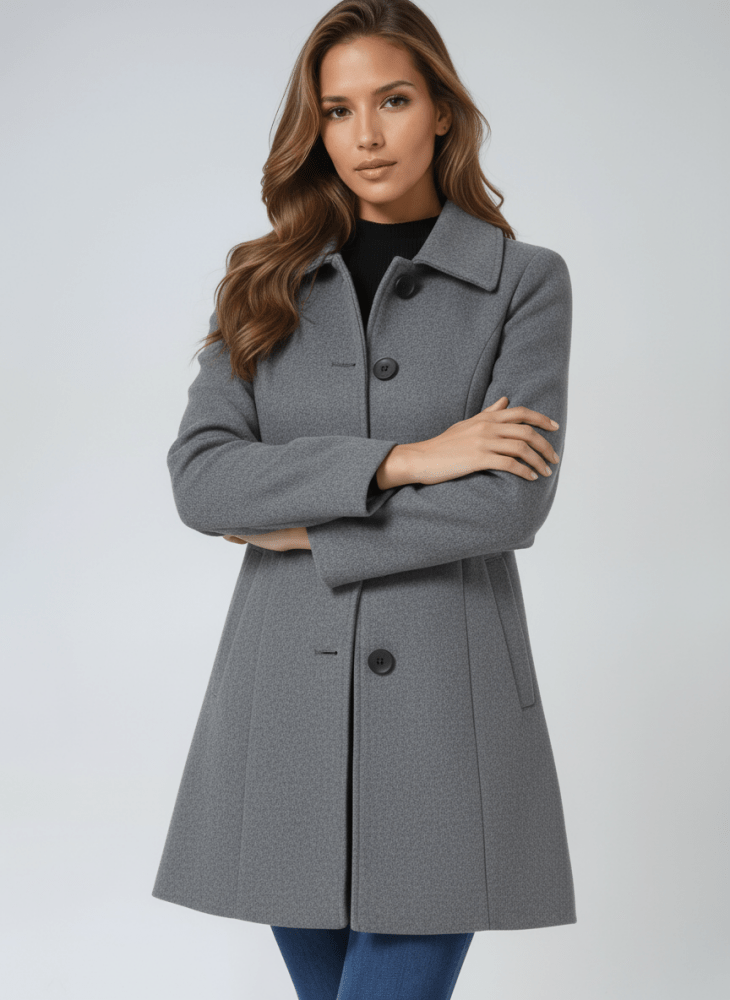 Hélène | Manteau d'hiver pour femme à un bouton