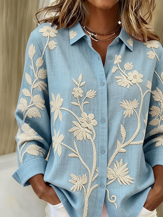 Juliette | Chemise décontractée à imprimé color-block pour femme