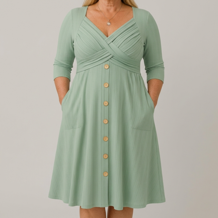 Marie | ROBE CONÇUE POUR CACHER LE VENTRE AVEC ÉLÉGANCE