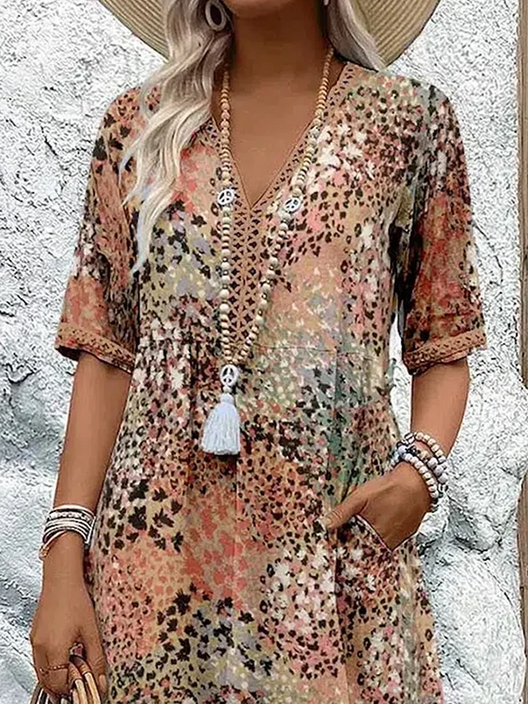 Camille | Robe à fleurs éclatantes