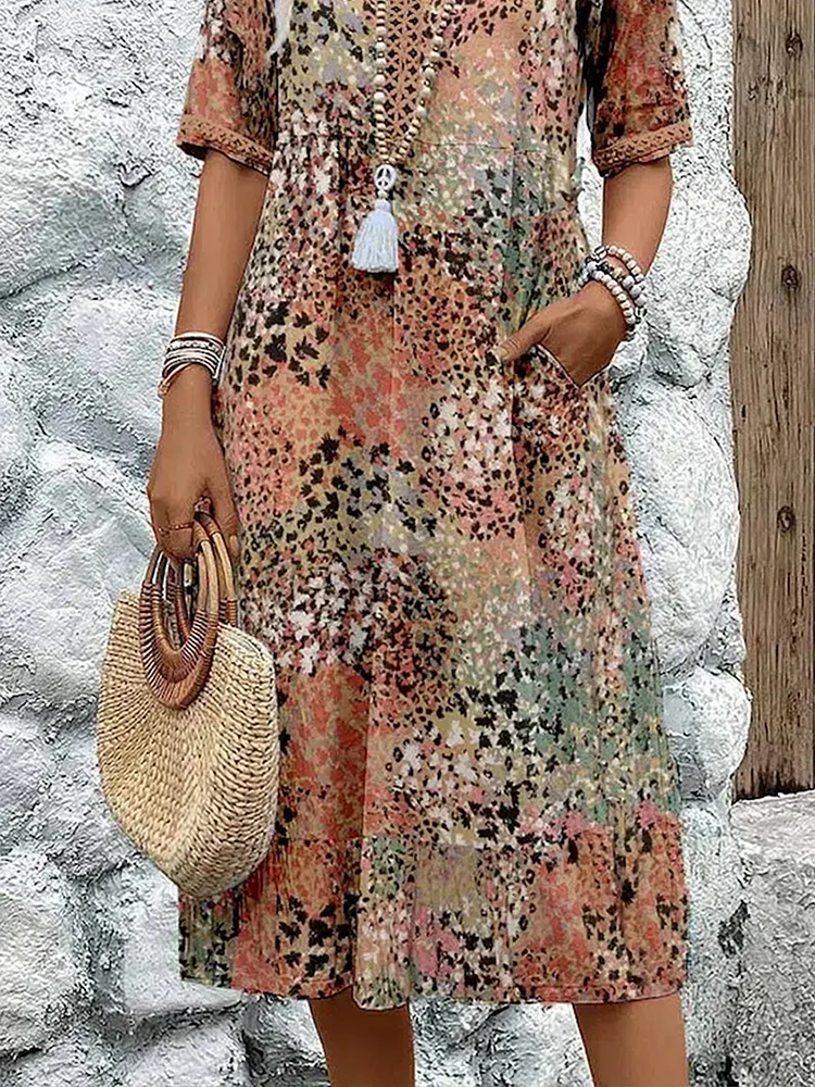 Camille | Robe à fleurs éclatantes