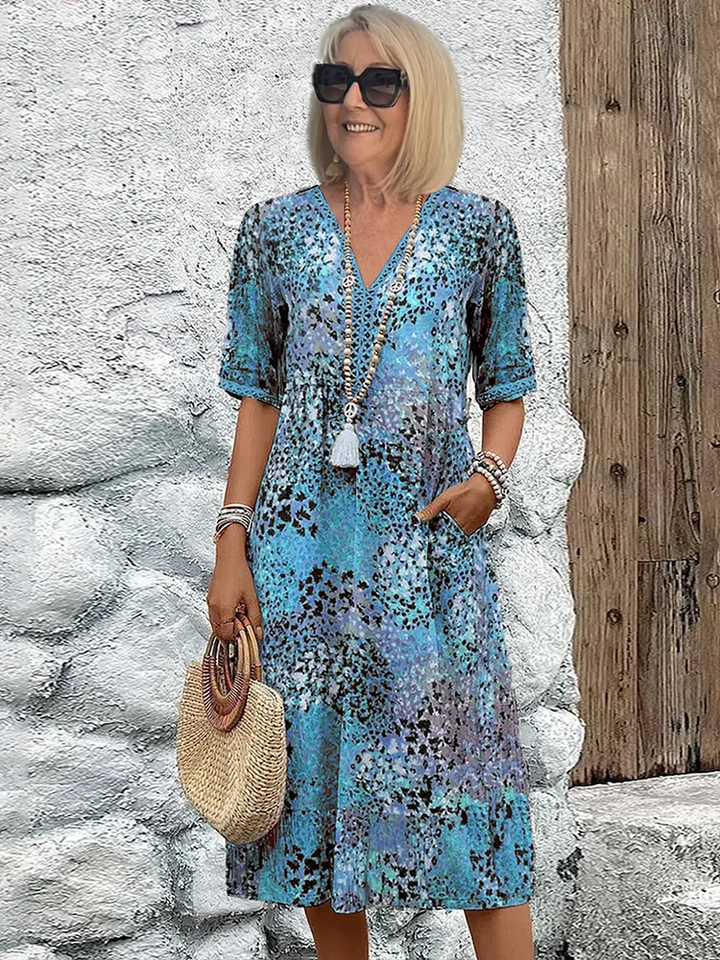 Camille | Robe à fleurs éclatantes