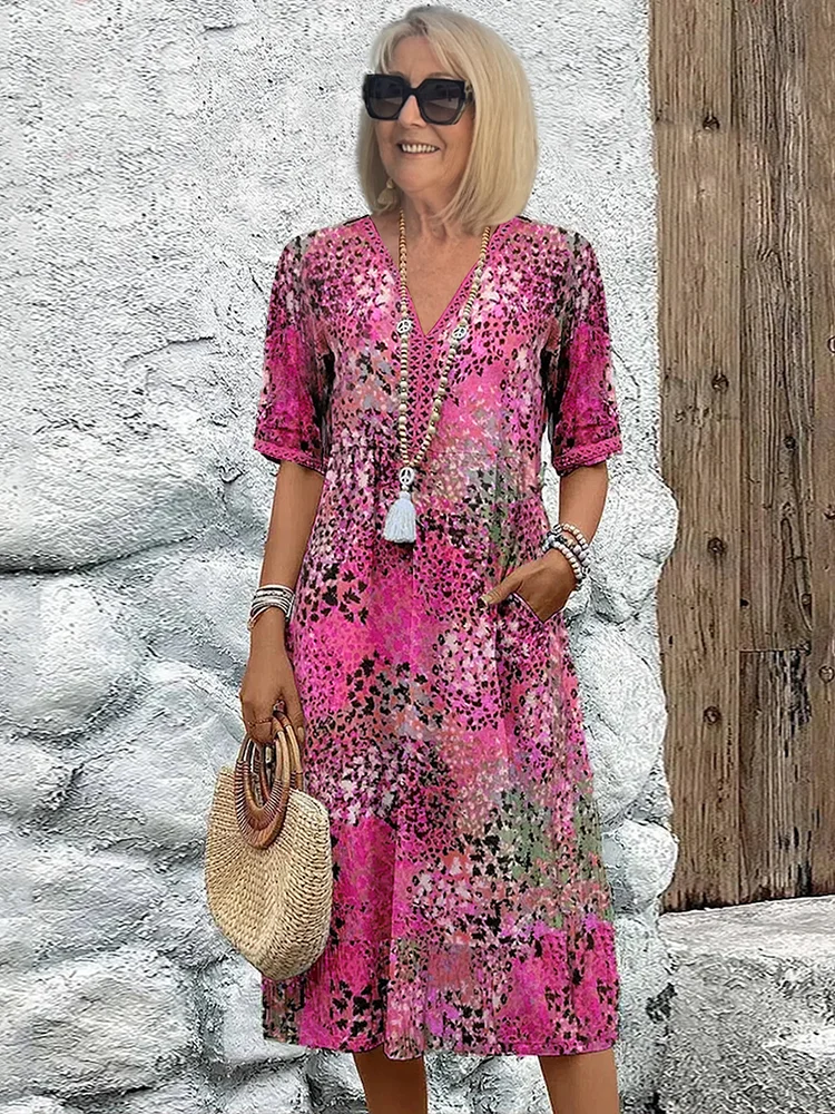Camille | Robe à fleurs éclatantes