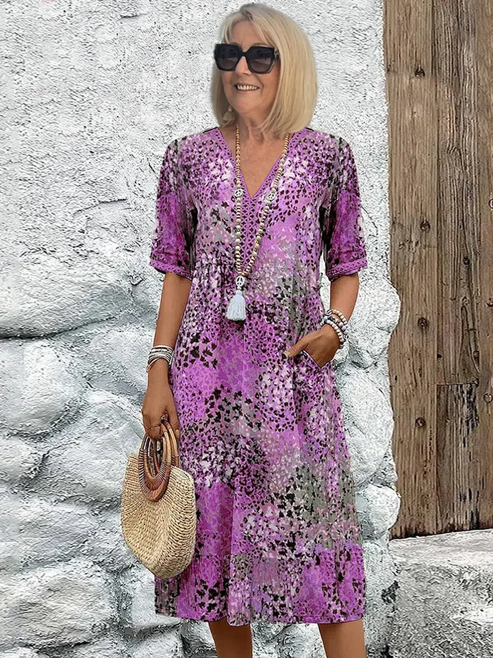 Camille | Robe à fleurs éclatantes