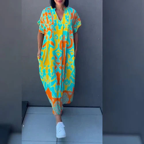 Joséphine™ – Robe Fleurie Élégante | La Robe Qui Te Fait Briller !
