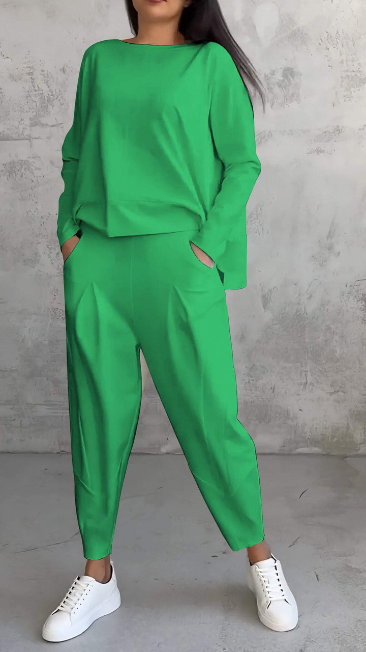 Julie | Ensemble Haut Manches Longues et Pantalon