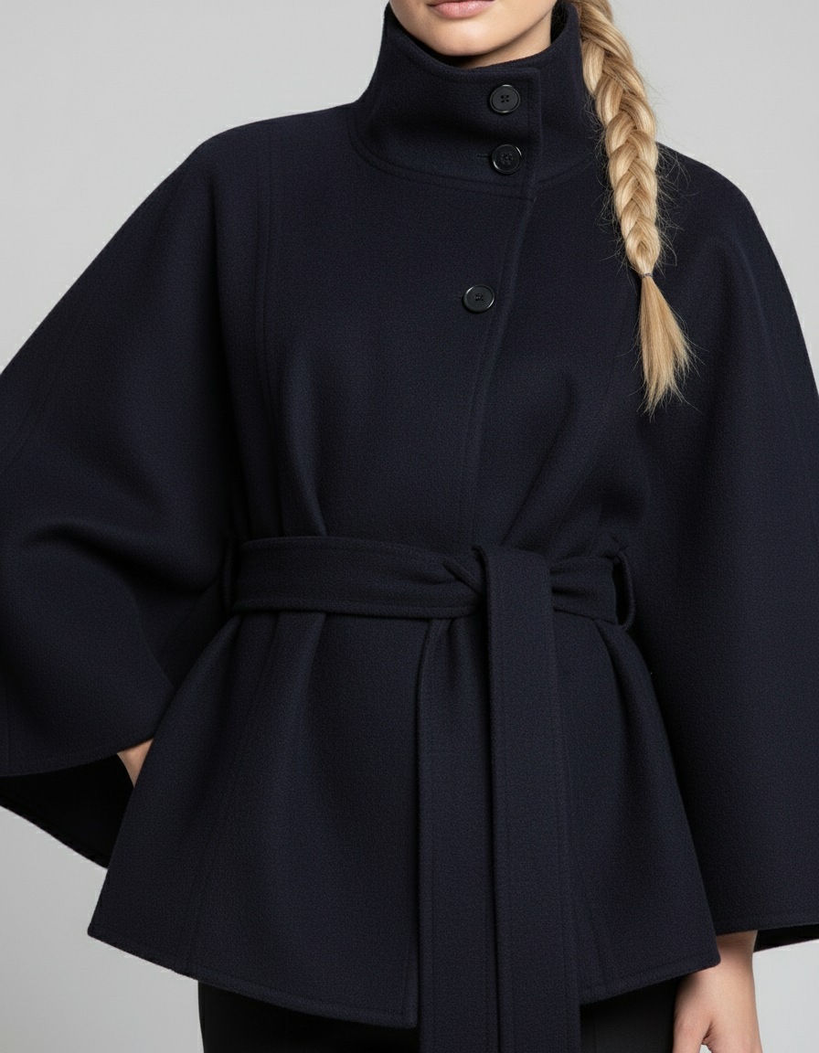Cosette | Veste à col montant et ceinture