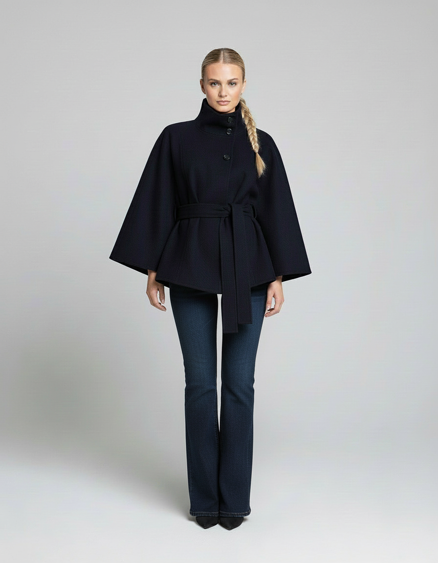 Cosette | Veste à col montant et ceinture
