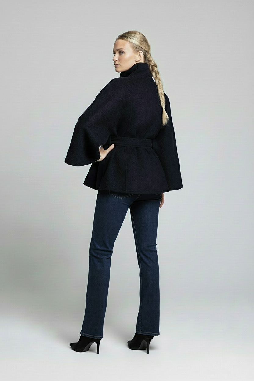 Cosette | Veste à col montant et ceinture